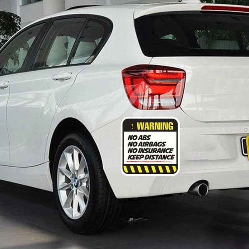 

Car Auto Body Window Rear Bumper Safety Warning Slogan Sticker Trunk Windshield Decor Decals Exterior Car Styling For 2 Pcs/Set