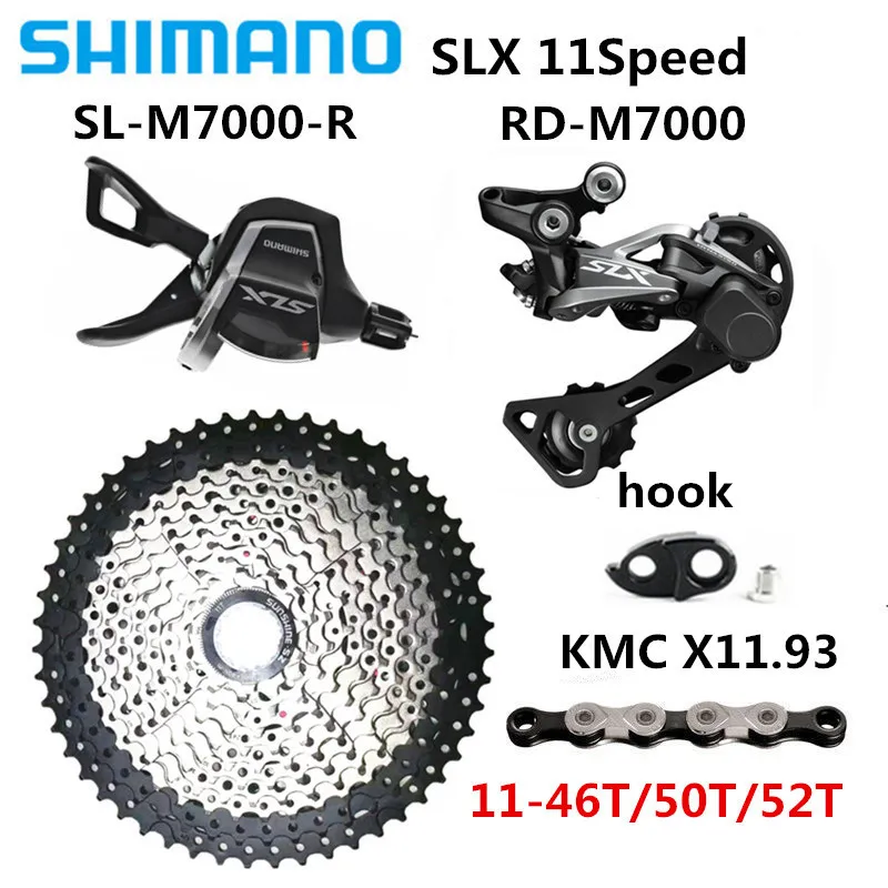 SHIMAN0 SLX SL-M7000 горный велосипед 11 скоростей фотоосвещение 11-46T/50T/52T маховик KMC