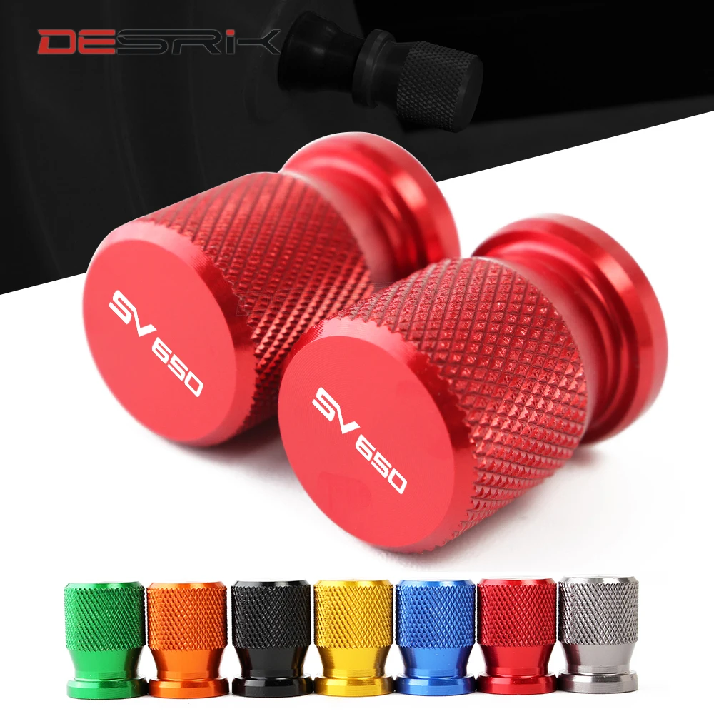 

For SUZUKI SV650 SV 650 2017 2018 2019 Motorcycle Accessories Wheel Tire Valve caps CNC Aluminum Airtight Covers