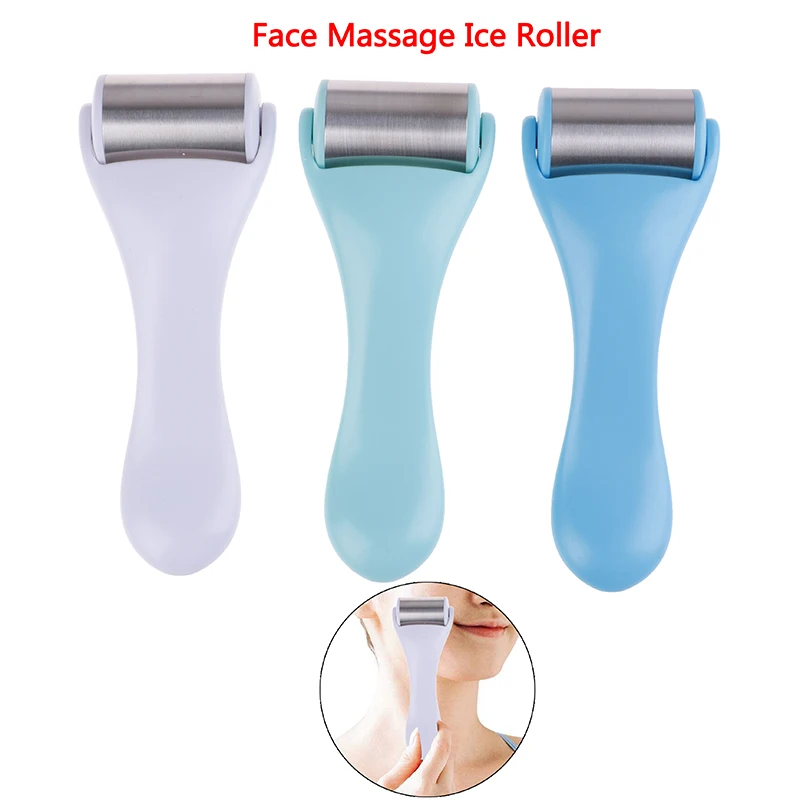 Face Ice Massage Care Equipment Wrinkle Remove Stick Lifting Shrinking Handhold Ice Roller Face Body Massager Stick 3 Colors