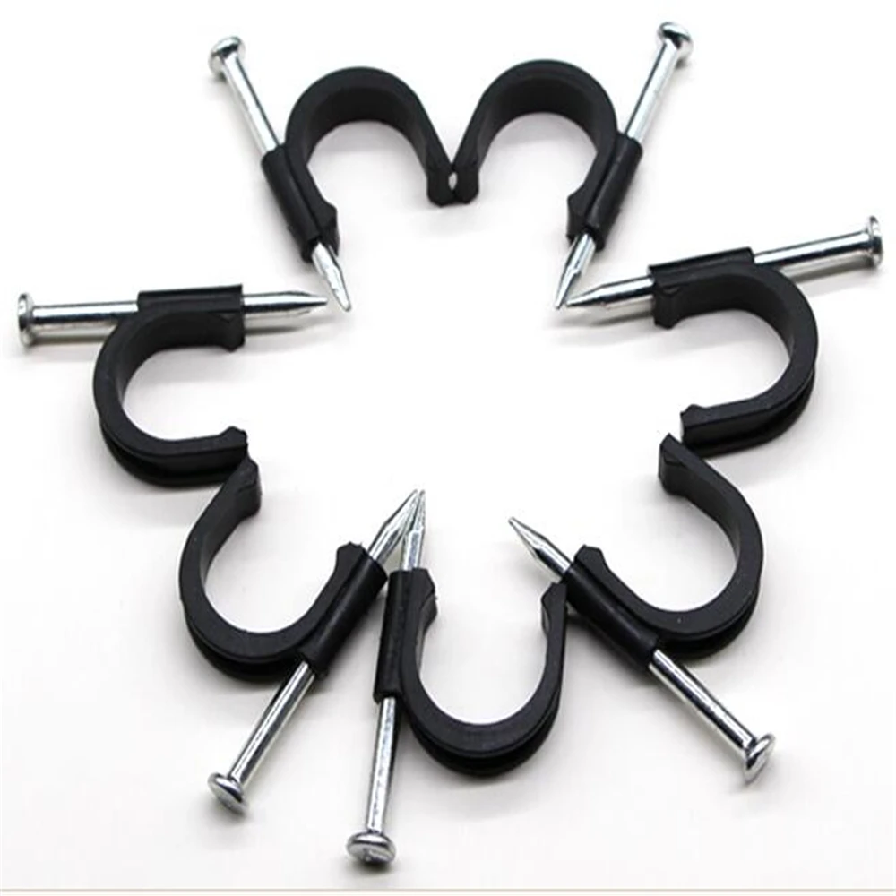 

Floor Heating Tube Fixed U-shaped Plastic Ding Round Steel Nail Line Card Pert Clip Geothermal Pipe Clip Pipe Bender Accessories