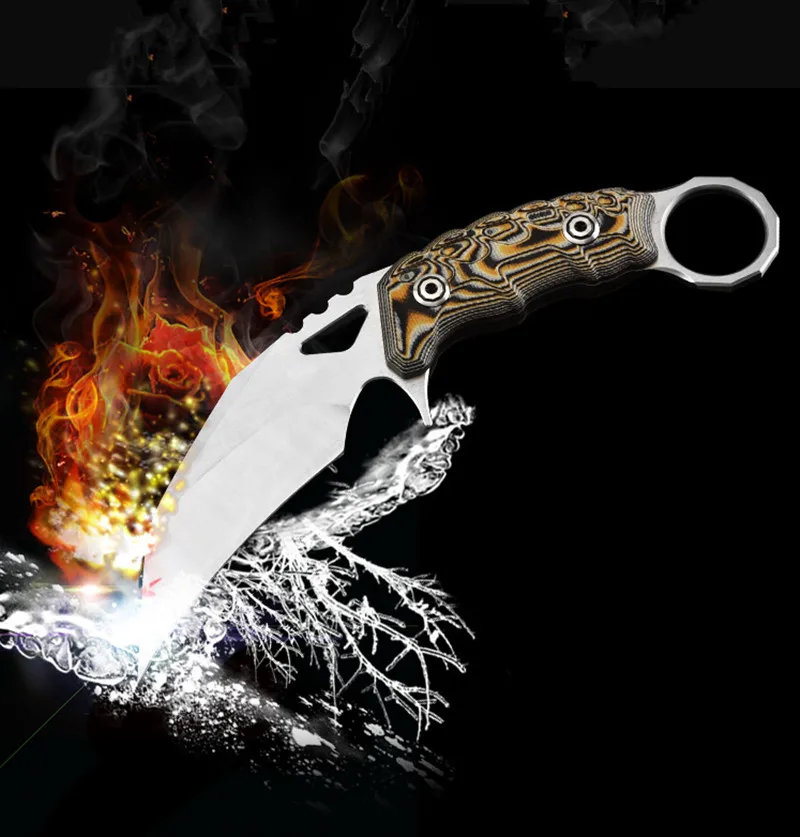 HS инструменты коготь открытый кемпинг тактический Karambit боевой нож-коготь