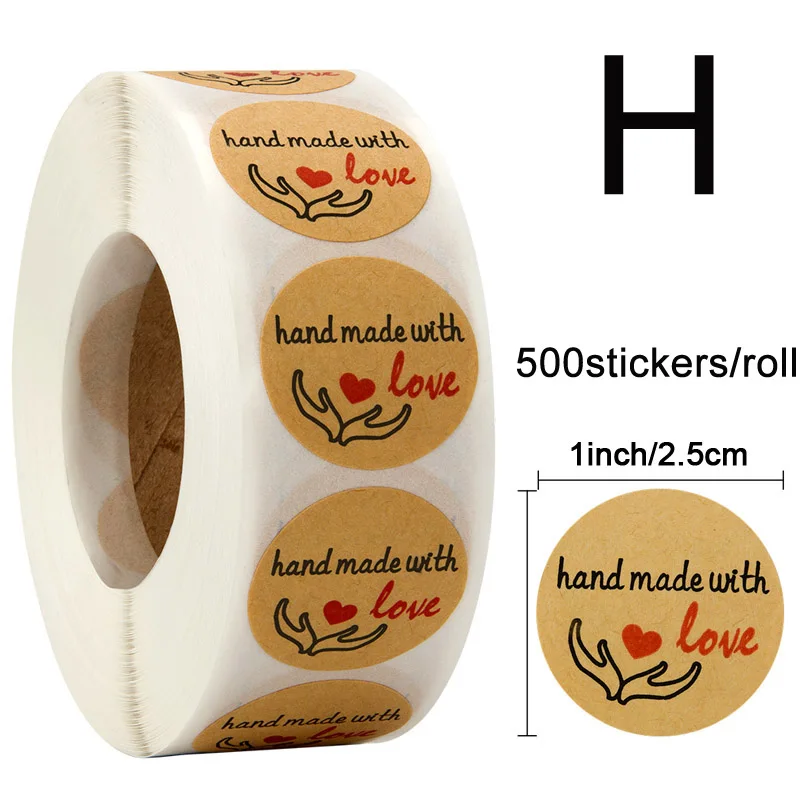 Merci pour votre commande stickers anniversaire fait main cuite amour Seal cadeaux étiquettes 