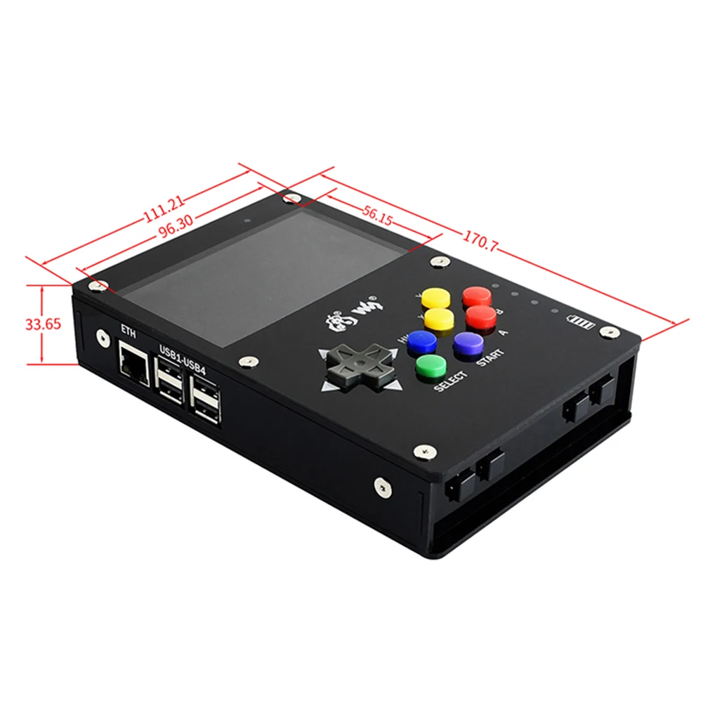 GamePi43 ips экран RetroPie игровая консоль 4,3 дюймов 800 × 480 для Raspberry Pi 3B