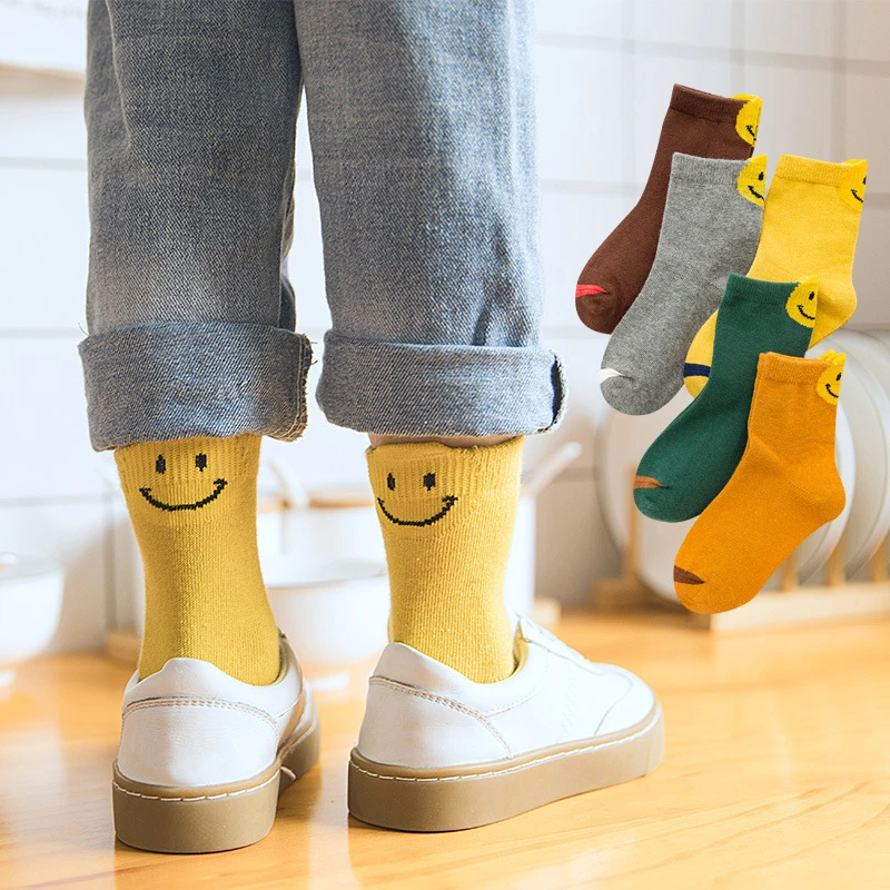 5 пар носков для мальчиков новые стильные носки милые носки для девочек детские носки для маленьких мальчиков дышащие детские носки для девочек