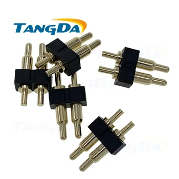 

[PR] pogo pin connector 2P thimble connector spacing 2.0MM inserted plate welding Free Shipping