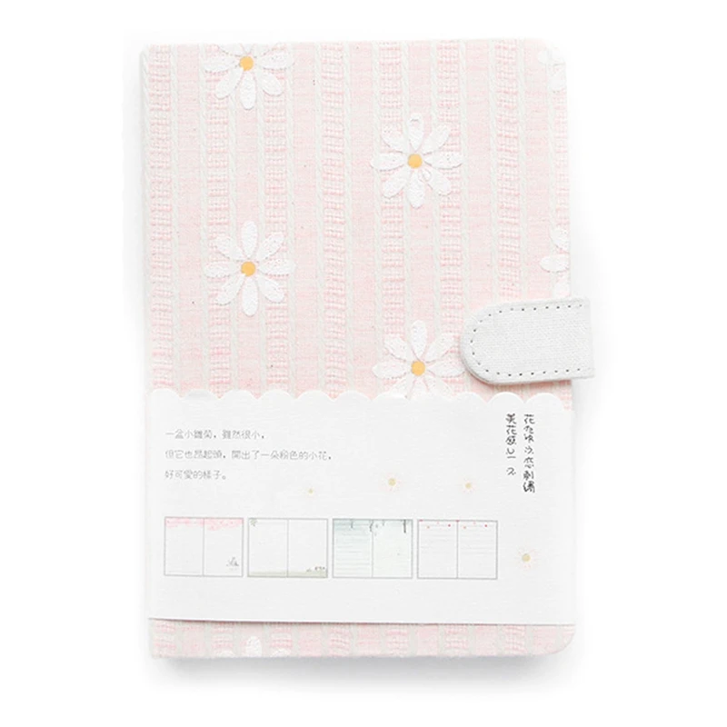

128 Sheets Canvas Notebook Journals Monthly Weekly Daily Planner Study Work Agenda