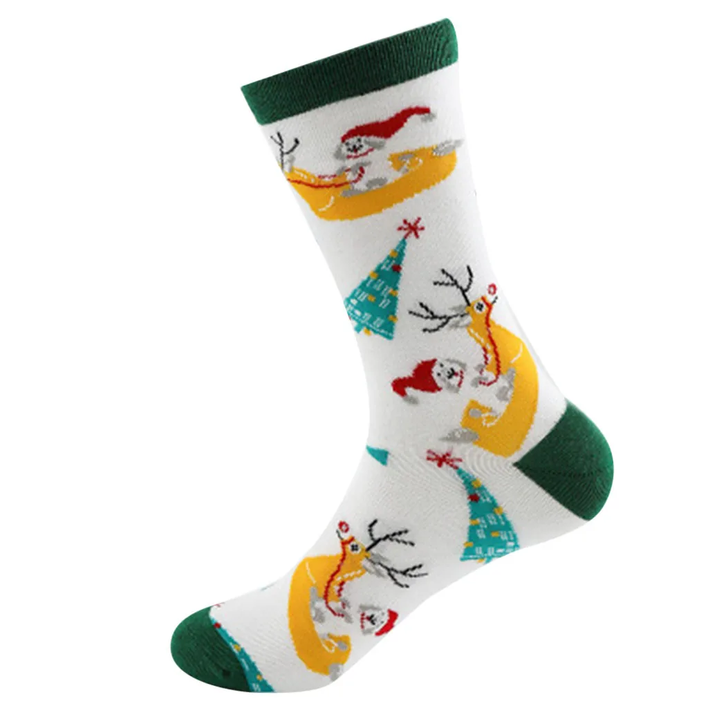 Christmas Socks Women Ladies Warm Elk Snowman Socks Casual High Quality Cotton Socks Stocke Funny Socks Calcetines Mujer