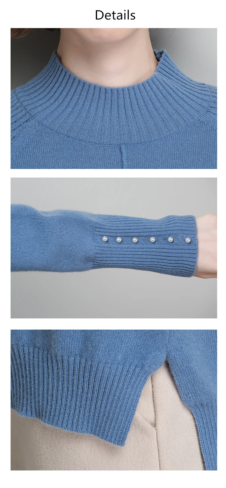 XJXKS свитер женский однотонный водолазка зимние топы Pull Femme Hiver свободные высококачественные шерстяные трикотажные свитера