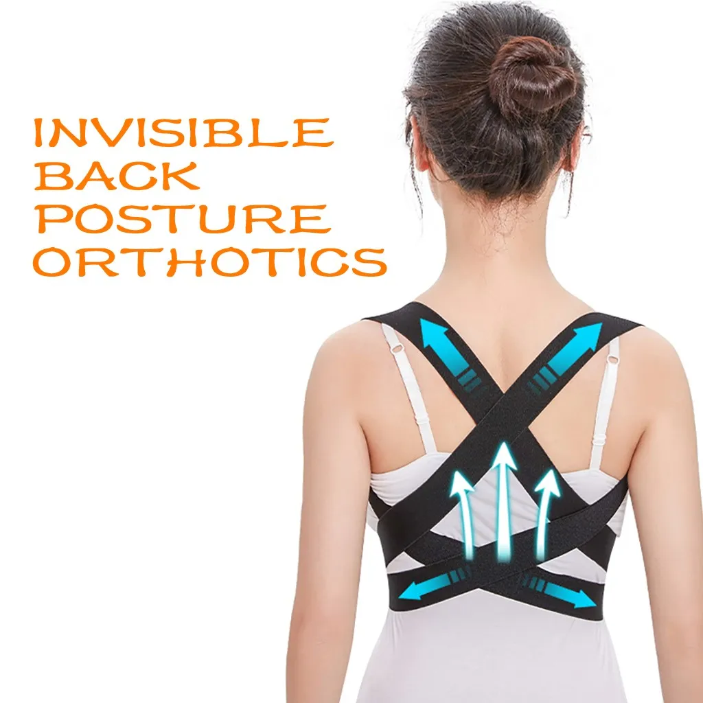 

1PC Women Chest Adjustable Posture Corrector Invisible Back Support Belt Body Shaper Corset Shoulder Brace for Health Care Face