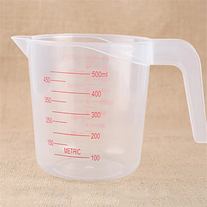 Tip Mouth Plastic Measuring Jug Cup Graduated Surface Cooking Kitchen Bakery Bakeware Liquid Measure Container Baking Tools