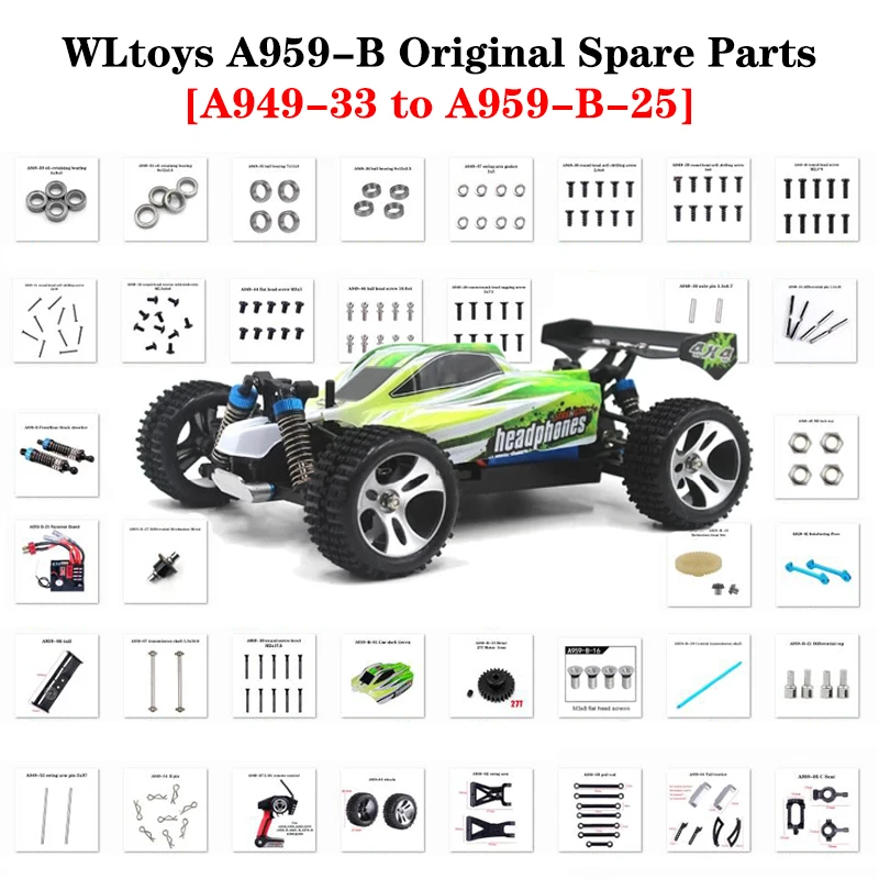 Wltoys A959-B 1/18 4WD RC Car Remote Controller Spare Parts 