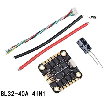 

RCtown JHEMCU 40A 3-6S Blheli_32 4 IN 1 Brushless ESC DShot1200 5V BEC 30.5x30.5MM for RC Drone FPV Racing
