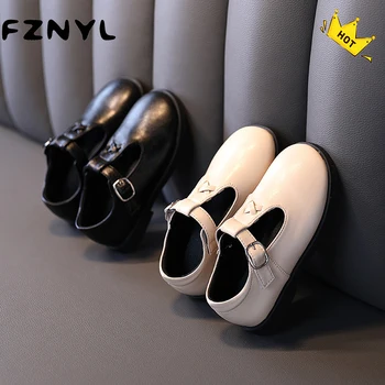 

FZNYL 2020 New Arrival Autumn Winter Girls Princess Leather Shoes Comfortable Soft Non-slip Free Shipping