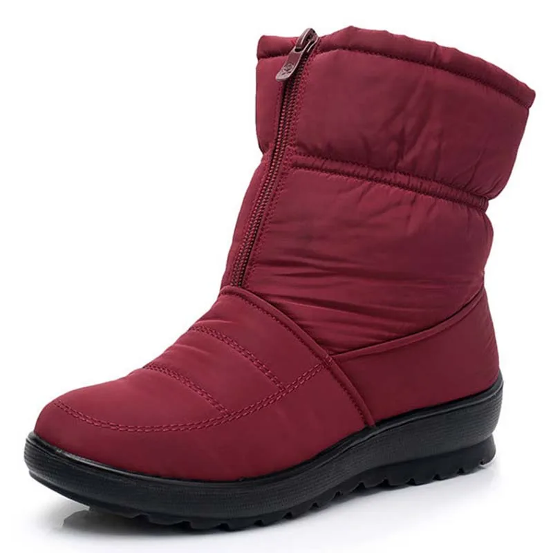 Women Boots Waterproof Shoes For Woman Furry Women's Winter Boots Female Women Shoes Platform Shoes Female Footwear Large Size