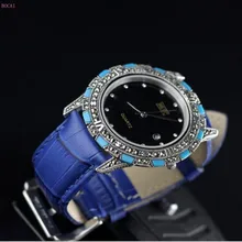 Серебро 925 пробы S925 серебро ювелирные изделия Новая мода мужской браслет для мужчин Тайское Серебро Изысканный Мужской браслет часы