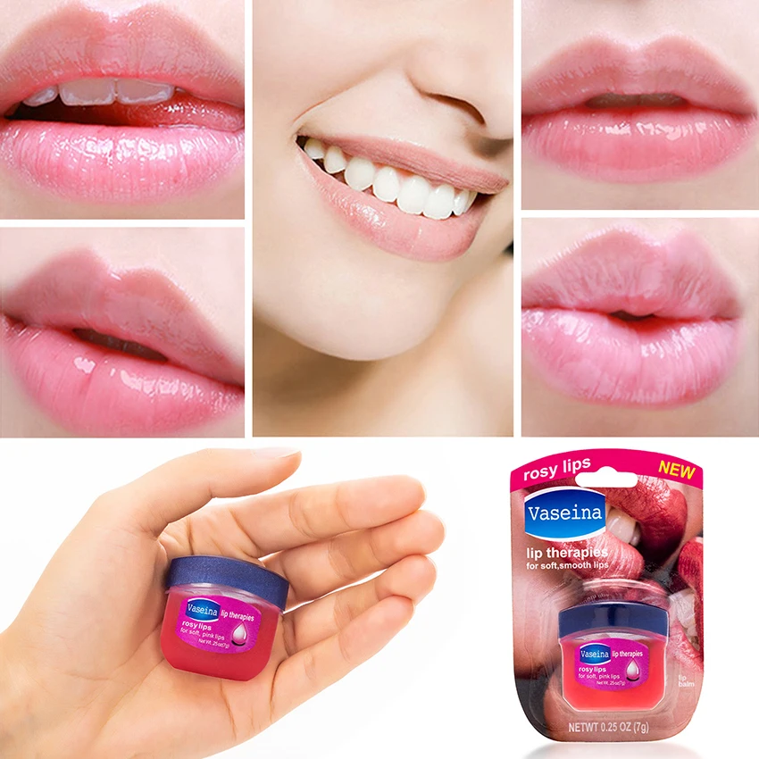 Vaseline Lip Balm Moisturizing Lipstick Base Moisturizer Makeup Natural Plant Anti-Cracking Long-Lasting Petroleum Jelly LipCare