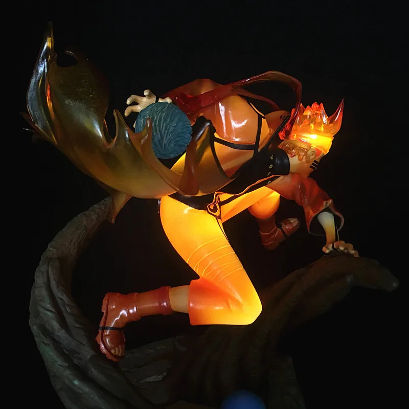 Светильник Наруто фигурка Shippuden Uzumaki Наруто фигурка героя аниме Seventh Hokage Chakra Ver. Статуэтка из ПВХ фигурка игрушки