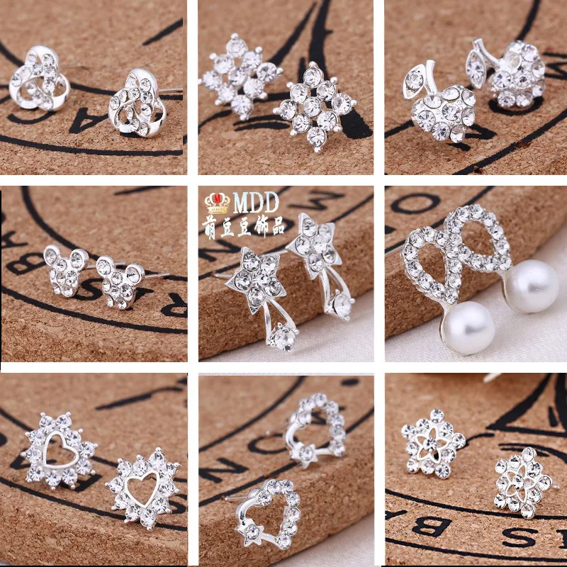 

Explosion Earrings 32 Styles Rabbit Plant Animal Geometry Heart Shape New Jewelry Girl Earrings Gift