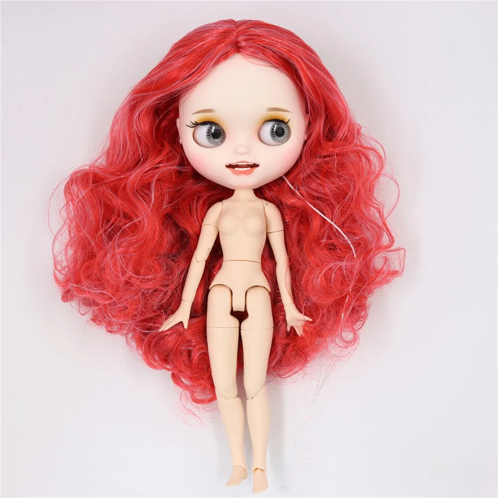 Заводская кукла blyth 1/6, игрушка, шарнир, тело, белая кожа, матовое лицо, Заказная кукла, индивидуальное лицо, 30 см