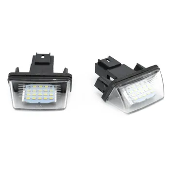 

1Pair LED License Number Plate Lights Lamp For Peugeot 206/207/307/308 Citroen C3-C6 2pcs