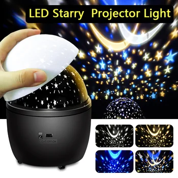

LED Starry Sky Projector Lamp Star Night Light Party Decor Bedroom Light HUG-Deals