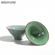 2 шт./лот, чайный набор celadon, чашки кунг-фу, высокое качество, керамическая чашка, современный простой чайный набор, емкость 50 мл, керамическая чашка