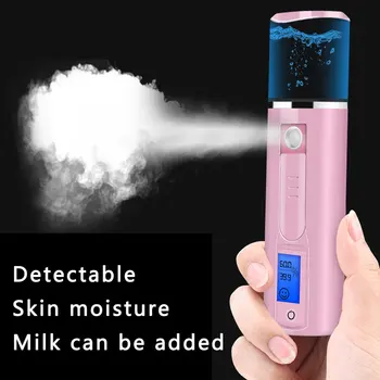 

Nano Portable Fog Sprayer Body Nebulizer Pink Facial Steamer Moisturizing Skin Care Mini Facial Spray Beauty Tools
