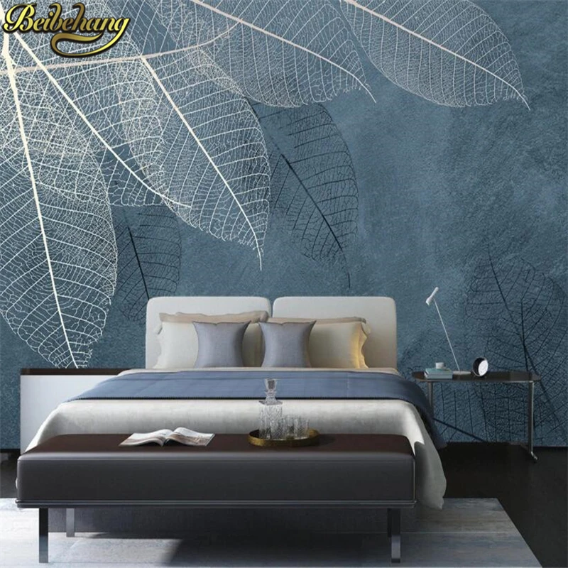 

beibehang Custom Abstract leaves photo wallpaper painting background 3D wall papers home decor wallpapers living room home decor