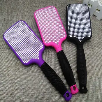 

Hair Dressing Large Size Air Bag Comb with Diamond da ban shu Anti-static Barber Shop Air Cushion Massage Comb Bread Comb BK