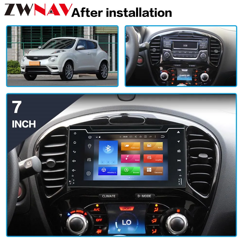 Discount Android 9.1 Car Radio Multimedia Video Player For Nissan Juke Infiniti ESQ 2012-2017 BT GPS Navi 2din 2din car stereo head unit 1