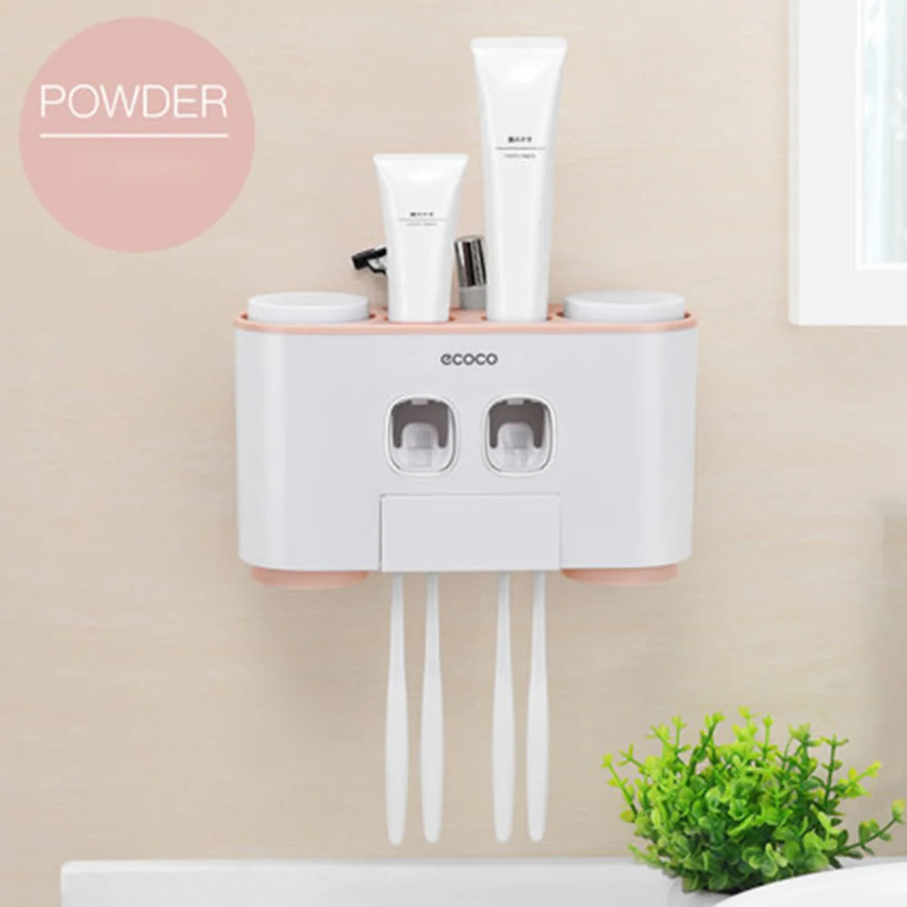 Automatic Toothpaste Dispenser Set With Wall Mounted Kids Hands Free