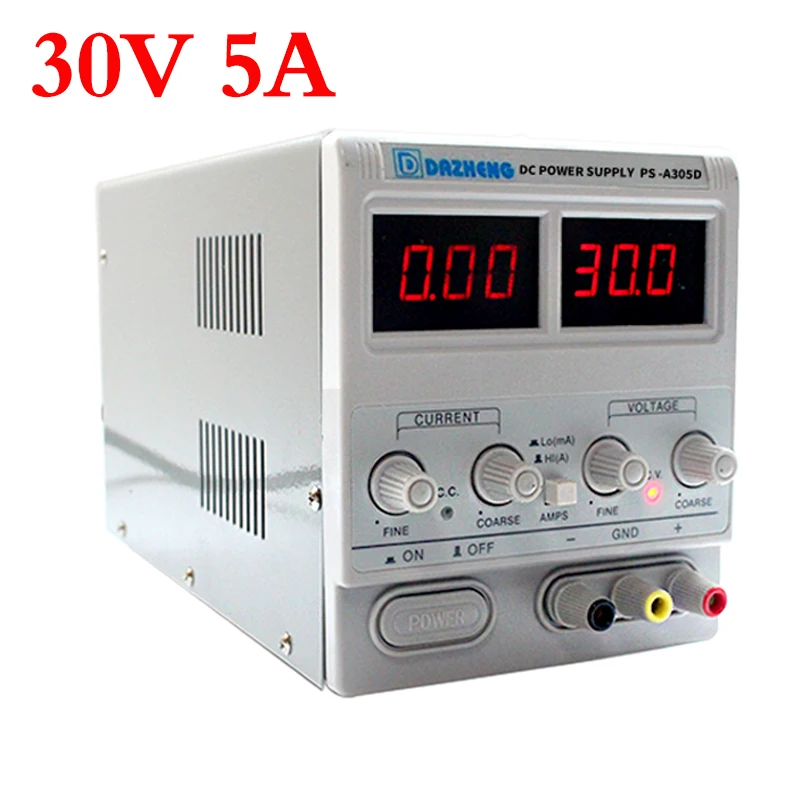 

Linear Adjustable Power Supply 30V 5A Voltage Regulators Laboratory Professional With Pointer For Lab Send By DHL/EMS PS-A305D