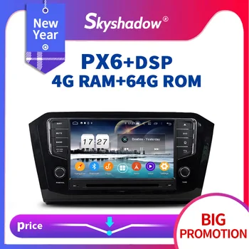 

PX6 Car DVD Player DSP IPS Android 9.0 4G + 64G ROM GPS Google Map RDS Auto radio cassette wifi Bluetooth 5.0 For VW PASSAT 2015