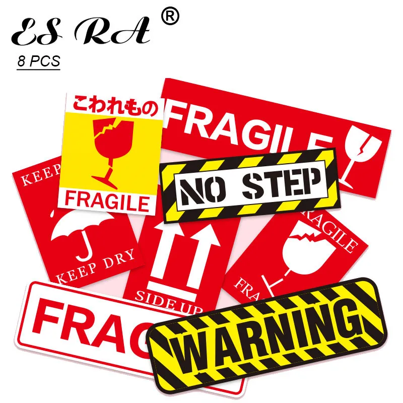 8 Pcs/Set (lot) Funny Waterproof PVC Stickers Sets Warning Sign Sticker laptop Pitcher Bottle Luggage Notebook Sticker  Decorate wanxing custom neon sign made tape recorder bar party club vibe bedroom light personality wall decorate boy sign board gift