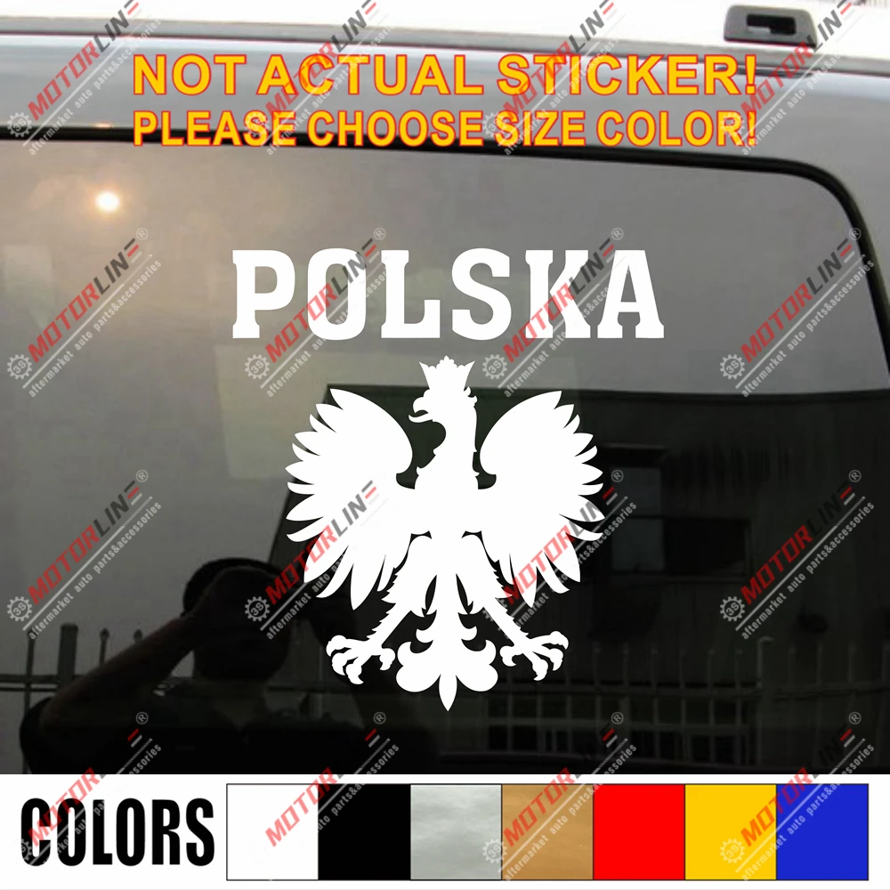 Полировальная наклейка с изображением орла герб польского Polski виниловая на