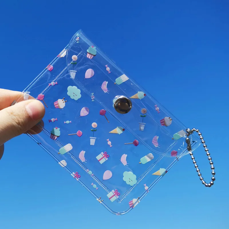 Sharkbang Kawai Transparent Cartoon Portable ID Credit Bank Bus Card Key Holder Cute Card Protective Case School Stationery 3
