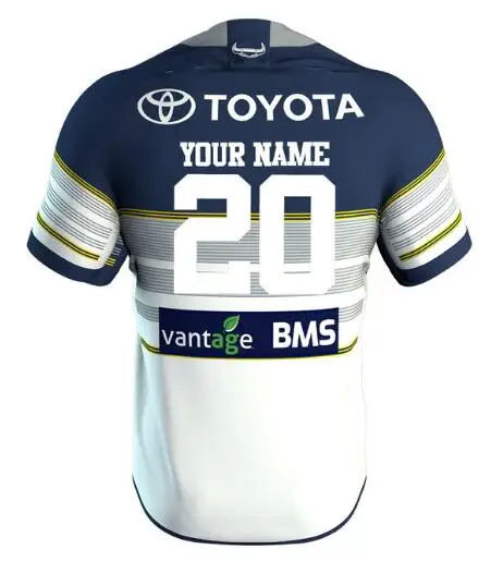 NORTH QUEENSLAND COWBOYS Домашняя футболка для регби Размер: S-5XL - Цвет: Print name number