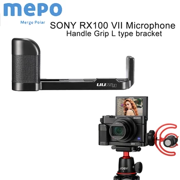 

DSLR Camera Vlog Quick Release L Plate for Sony RX100 VII Vlogging Bracket for LED Light Microphone Cold Shoe Mount Handle Grip