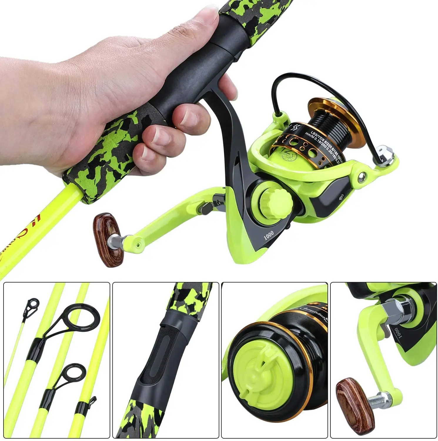  Sougayilang Fishing Rod and Reel Combo, Spinning