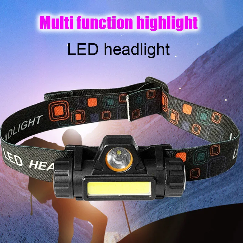 

Newly Multi-function LED Headlights Waterproof USB Charging Magnetic COB Work Light Fishing Torch BFE88