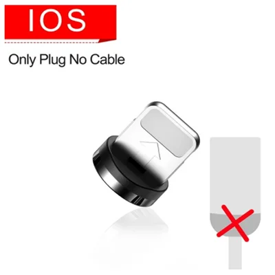 Only Plug For iphone Магнитный зарядный кабель для быстрой зарядки Micro USB кабель для huawei Honor 6A, Honor 6C Pro, Honor 7X, Honor 8 Lite, P9 Lite mini - Цвет: Only Plug For iphone