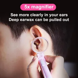 Rechargeable Professional 1set Ear Safe Visible Moderate Painless Ear Cleaner Earwax Removal Tool Earpick
