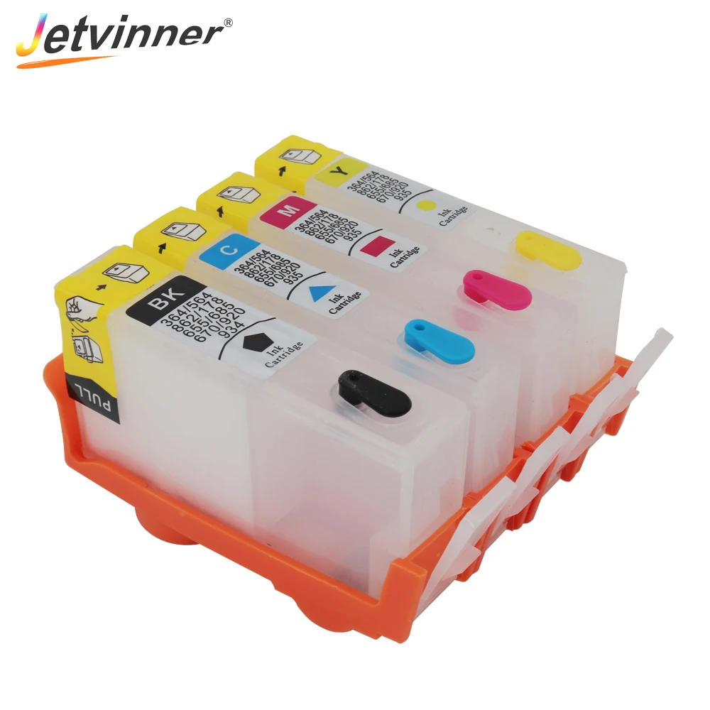 

Jetvinner For HP 920 920XL Refillable Ink Cartridges For HP Officejet 6000 6500 6500A 7000 7500 7500A Printers With ARC Chips