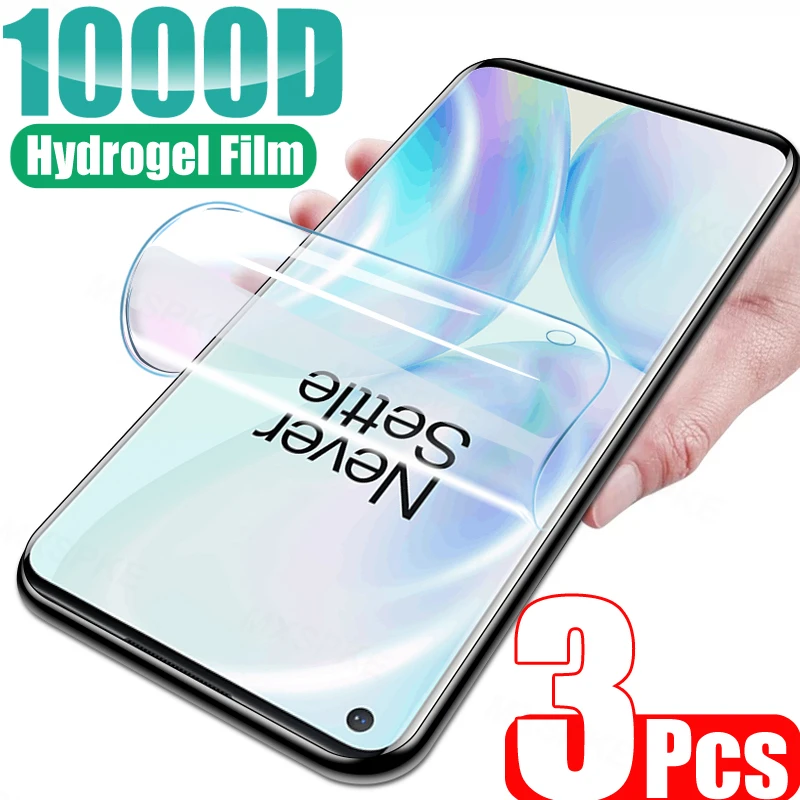 3Pcs Full Cover Hydrogel Film For Oneplus 7 8 9 7T Pro 8T 9R 9E 6 6T 5 Screen Protector Nord N10 N100 N200 CE 2 | Мобильные телефоны