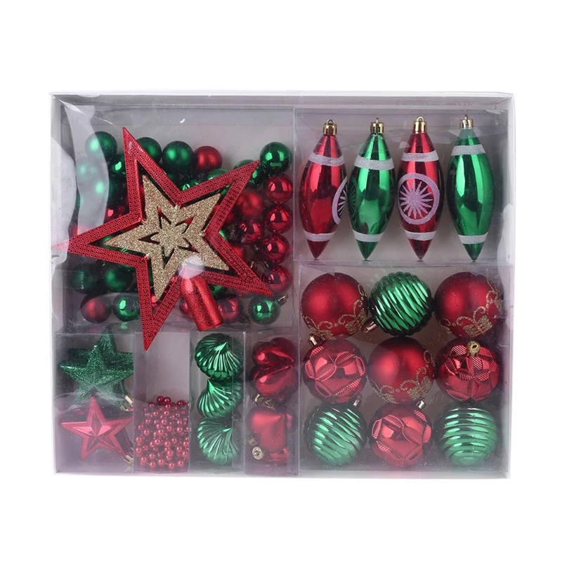 Christmas Decoration Xmas Tree Ornaments Decorative Balls Set | Дом и сад