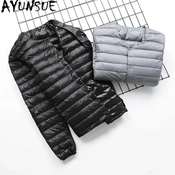 

AYUNSUE 2020 New Light Duck Down Jacket Men Short Puffer Down Coat Autumn Mens Winter Down Jackets Doudoune Homme K-8911 KJ3619