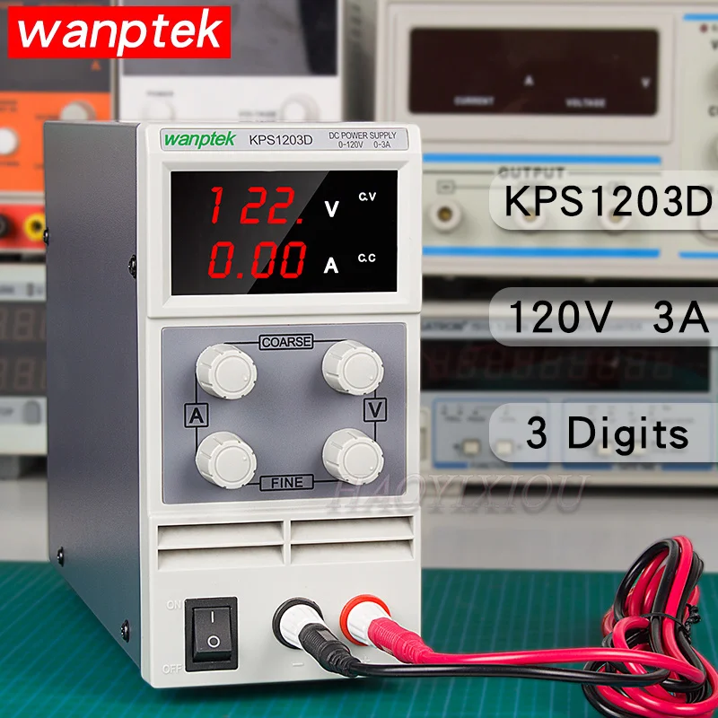 KPS1203D Регулируемый источник питания постоянного тока 120 В 3 А импульсный с