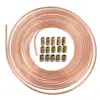 Universal Car 25Ft Copper Nickel Brake Line Tubing Kit Fitting 3/16