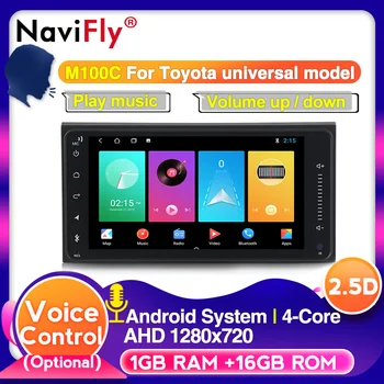 

New! voice control Android 10.0 Car radio gps player for Toyota Universal RAV4 COROLLA VIOS HILUX Terios Land Cruiser 100 PRADO
